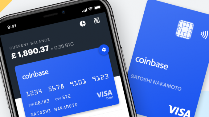 Coinbase VISA Enabled Cards