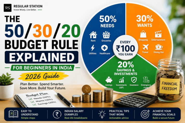 50/30/20 Budget Rule Explained for Beginners in India (2026 Guide)