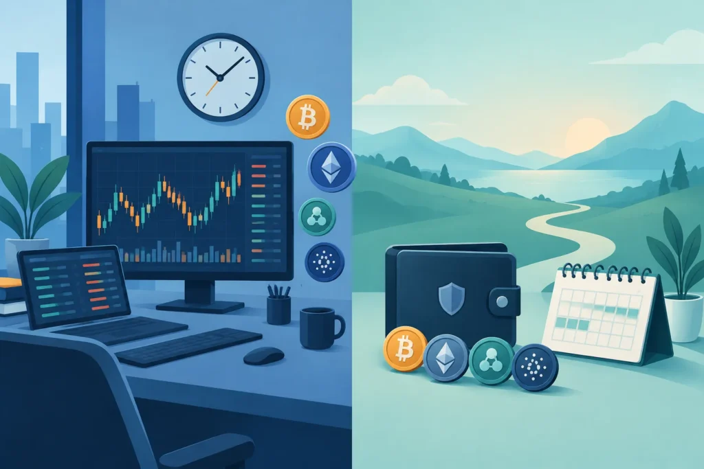 Crypto Trading vs Long-Term Investing: Key Differences and Risks