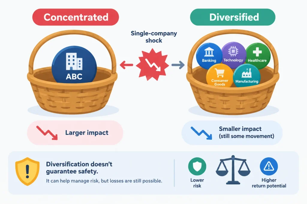 Comparison of concentrated and diversified stock portfolios for Indian investors